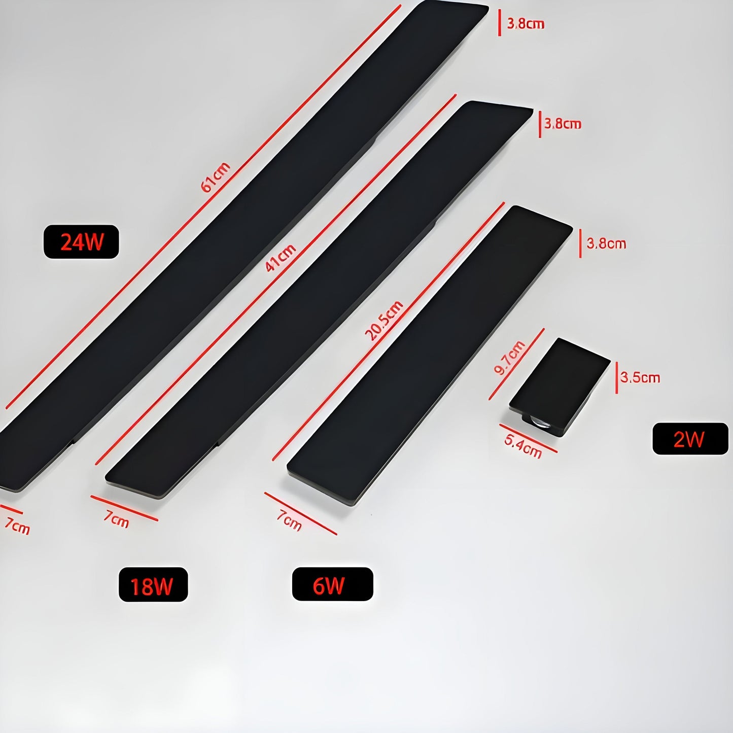 Stylish Outdoor LED Wall Light - Aluminum
