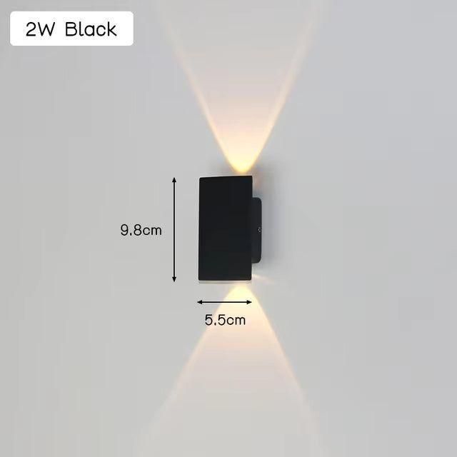 Stylish Outdoor LED Wall Light - Aluminum