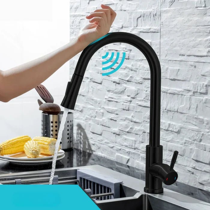 Touchless Automatic Kitchen Faucet with Pull Out Spray - Fesara
