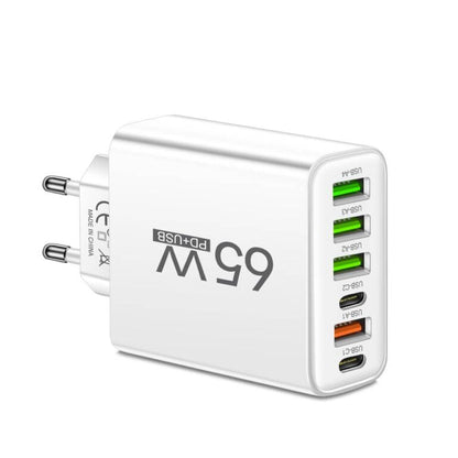 Fast 6-Port USB Charger for Home and Travel Use - Fesara