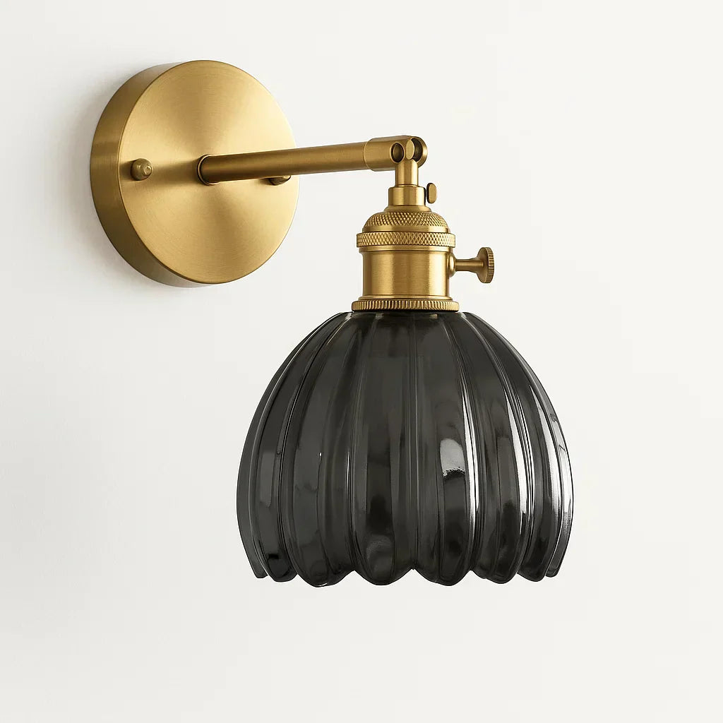 Classic Floral Pattern Wall Sconce Light