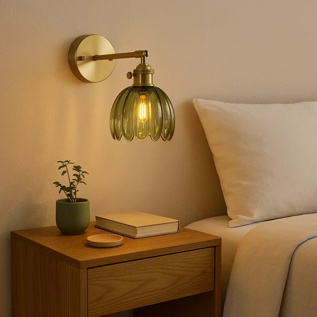 Classic Floral Pattern Wall Sconce Light