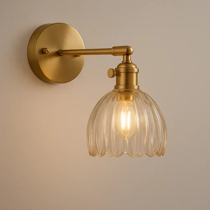 Classic Floral Pattern Wall Sconce Light