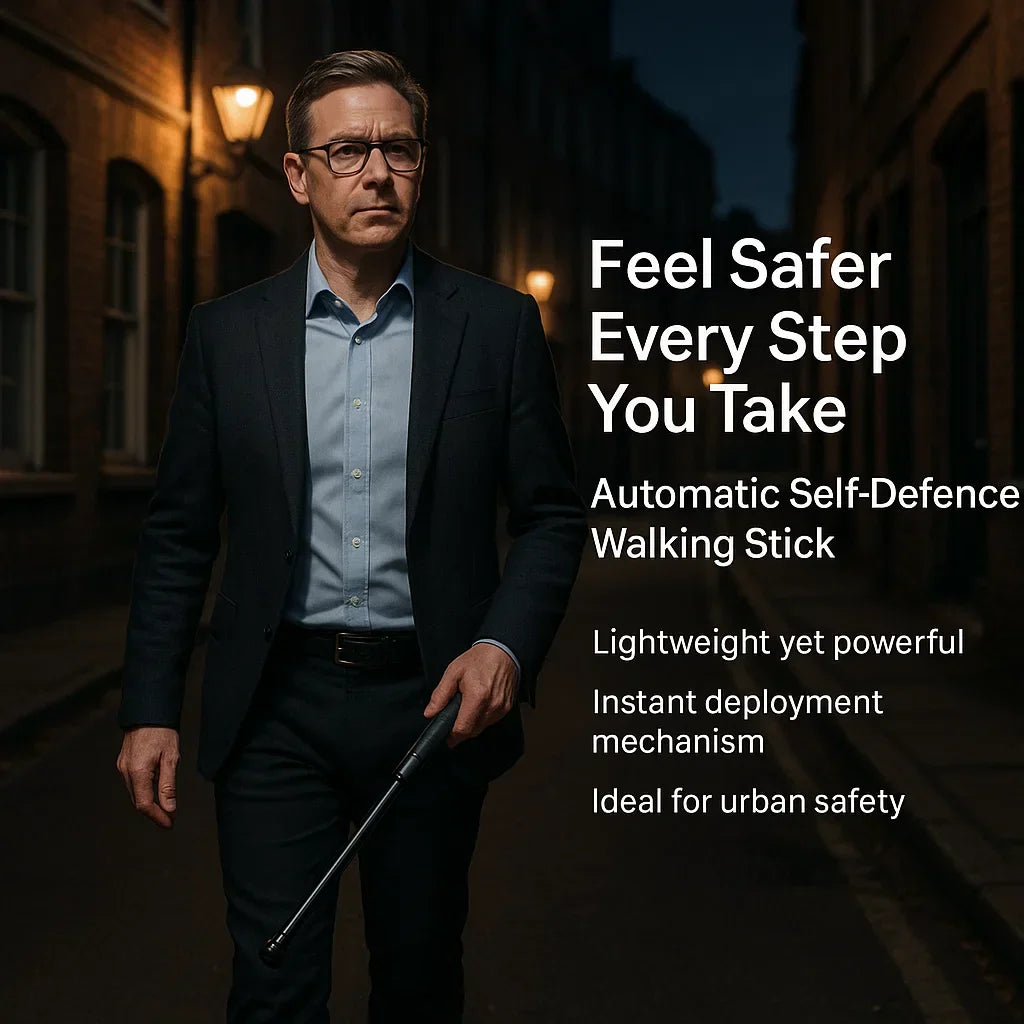 Tactical Defense Walking Stick for Hiking and City Safety