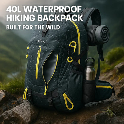Waterproof Hiking Backpack 40L for Outdoor Travel