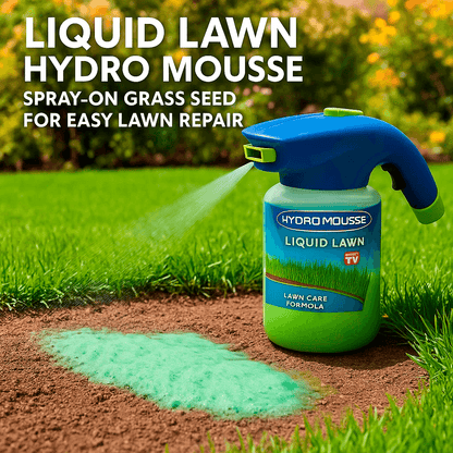 Quick Fix Lawn Grass Seed Spray for Bare Spots