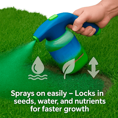 Quick Fix Lawn Grass Seed Spray for Bare Spots