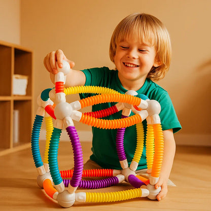 Colorful Kids Magnetic Learning Blocks Set