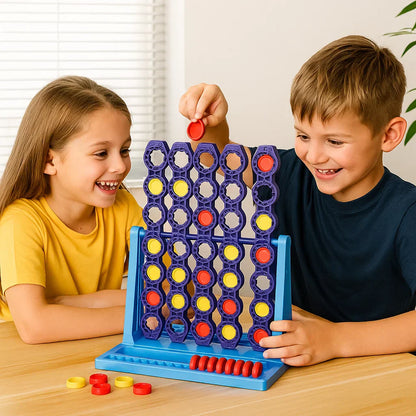 Classic Family Four in a Row Board Game - Fesara