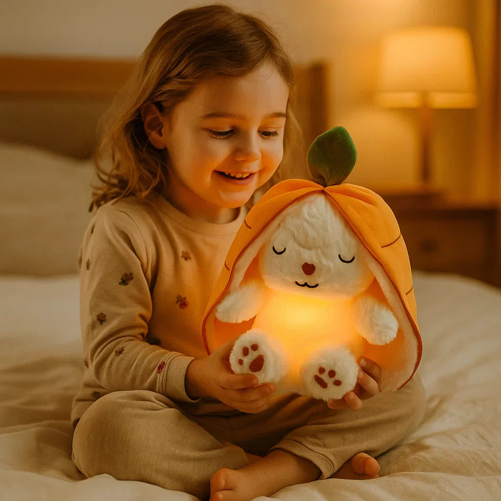Cuddly Orange Rabbit Stuffed Toy - Fesara