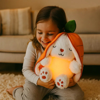 Cuddly Orange Rabbit Stuffed Toy