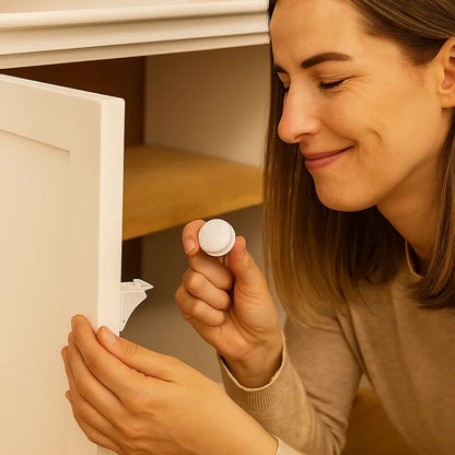 Secure Magnetic Baby Lock Cabinet Door Set - Fesara