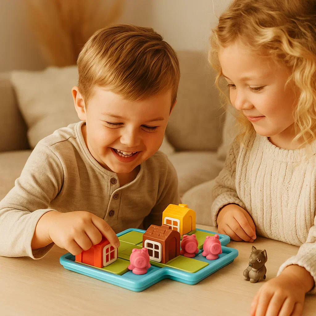 Educational 3 Little Pigs Wooden Puzzle Toy