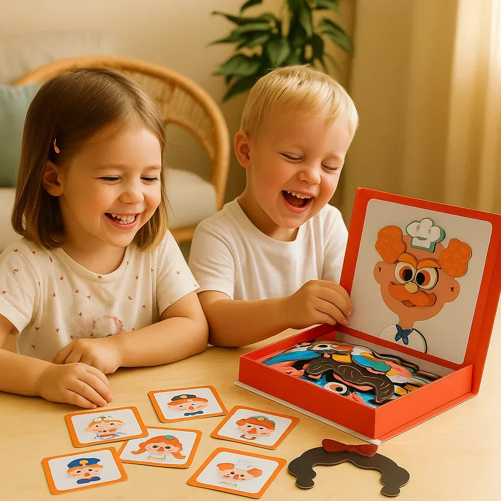 Fun Kids Leather Emotion Puzzle Toy - Fesara