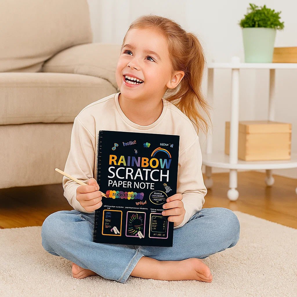 Colorful Rainbow Art Scratch Pad