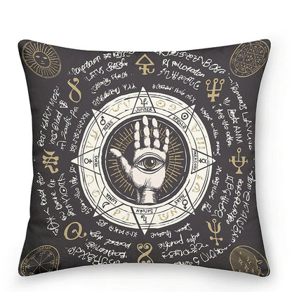 Cosmic Star Cushions with Sun and Moon Design
