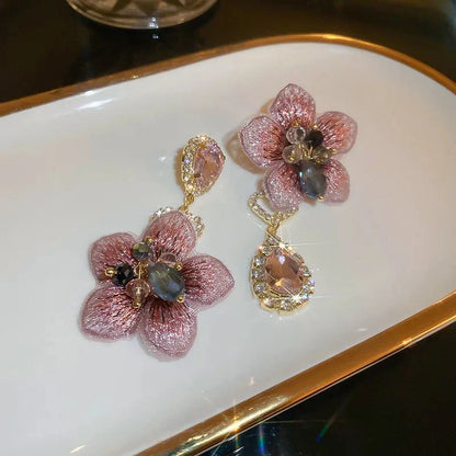 Unique Boho Floral Drop Earrings