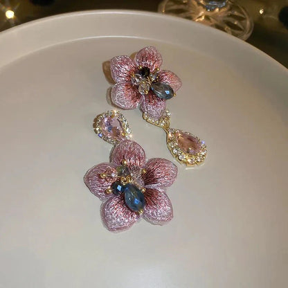 Unique Boho Floral Drop Earrings
