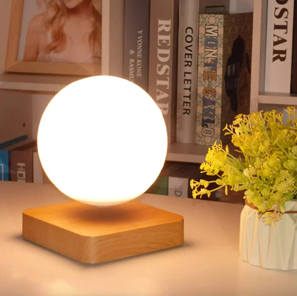 Glowing Orb Floating Moon Light - Fesara