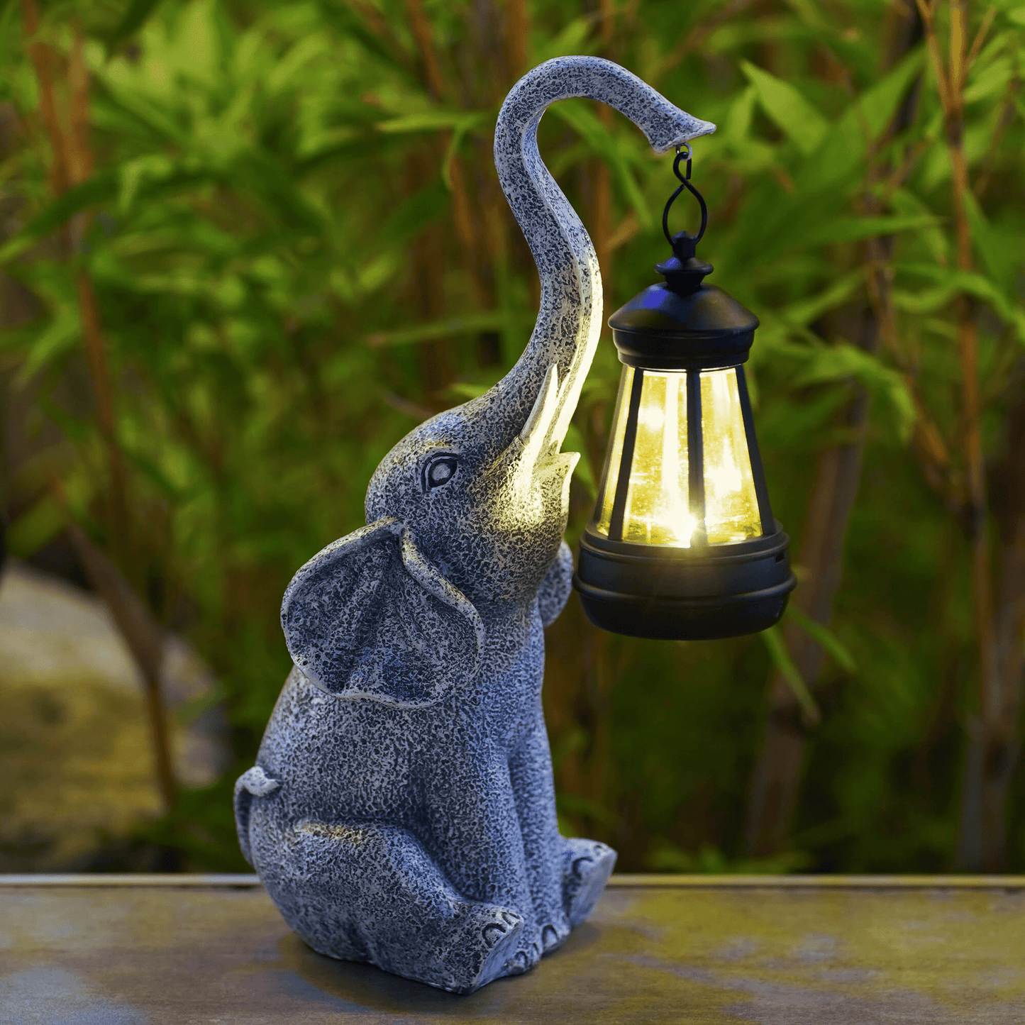 Outdoor Solar Garden Lamp - Elephant Night Light