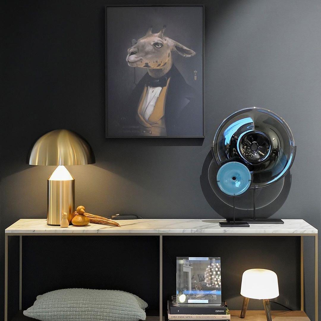 Modern Silver Table Lamp
