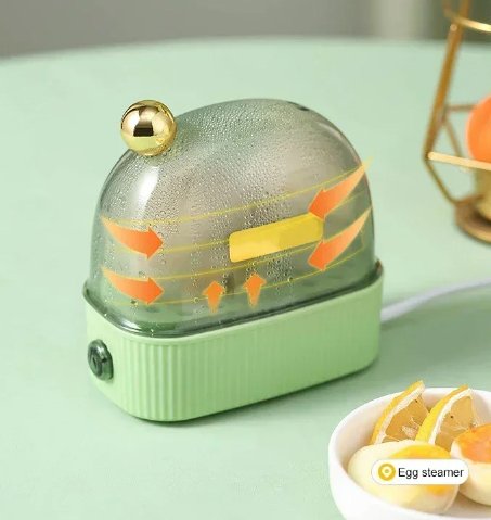 Easy Electric Egg Boiler for 2-6 Eggs Fast Cooking