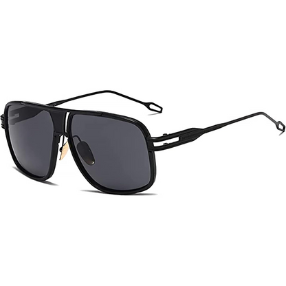 Trendy Men's Pilot Sunglasses with Metal Frame and UV Protection - Fesara