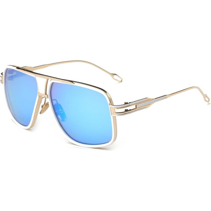 Trendy Men's Pilot Sunglasses with Metal Frame and UV Protection