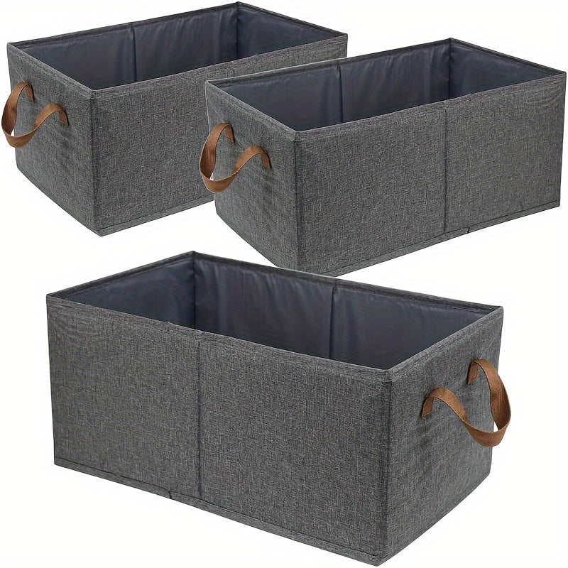 Stylish Collapsible Storage Bins Set of 3 - Fesara