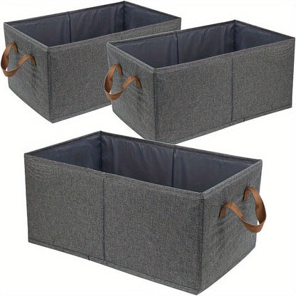 Stylish Collapsible Storage Bins Set of 3