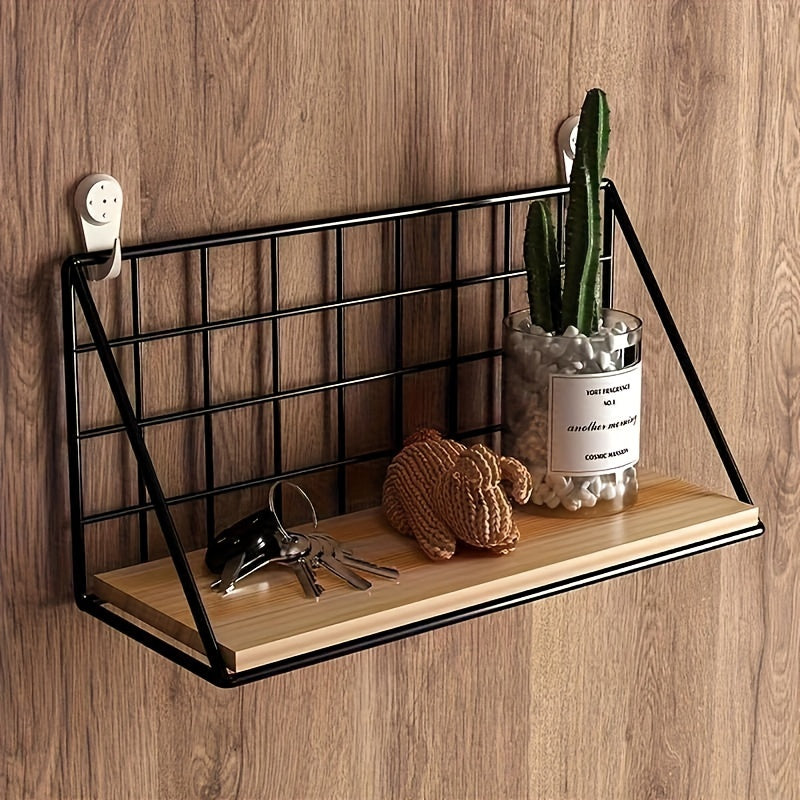 Sleek Metal Wall Shelf