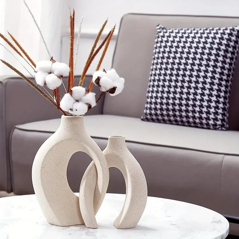 Simple White Ceramic Vase