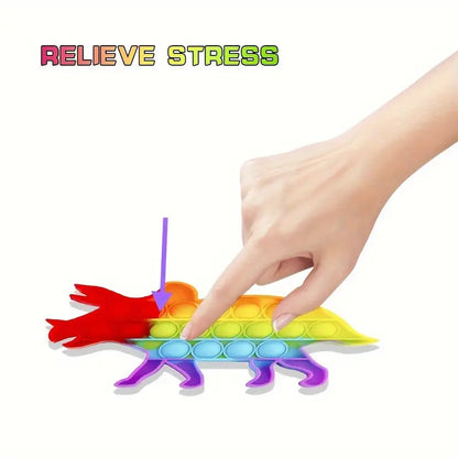 Colorful Dino Fidget Toy for Kids Stress Relief