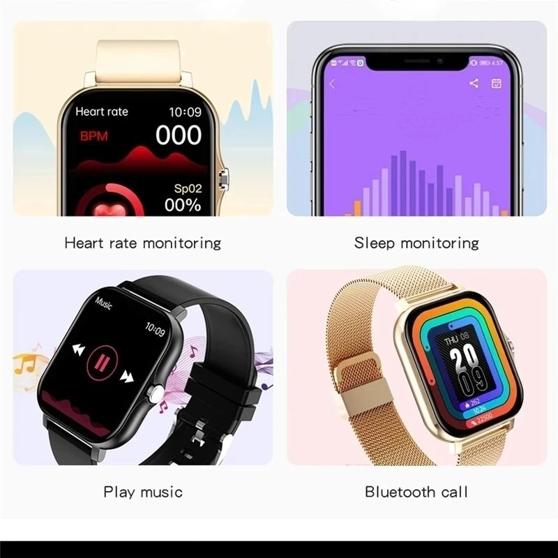Stylish Women's Fitness Tracker Smart Watch