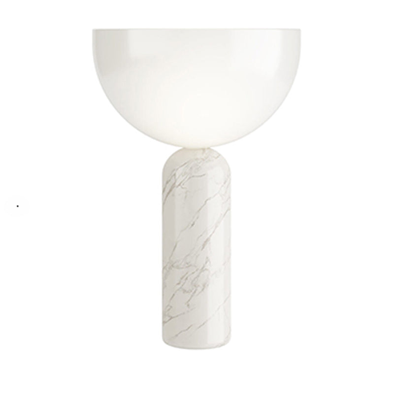 Elegant Marble Table Lamp with Gold Details
