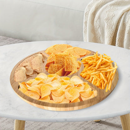 Eco Friendly Bamboo Snack Serving Tray