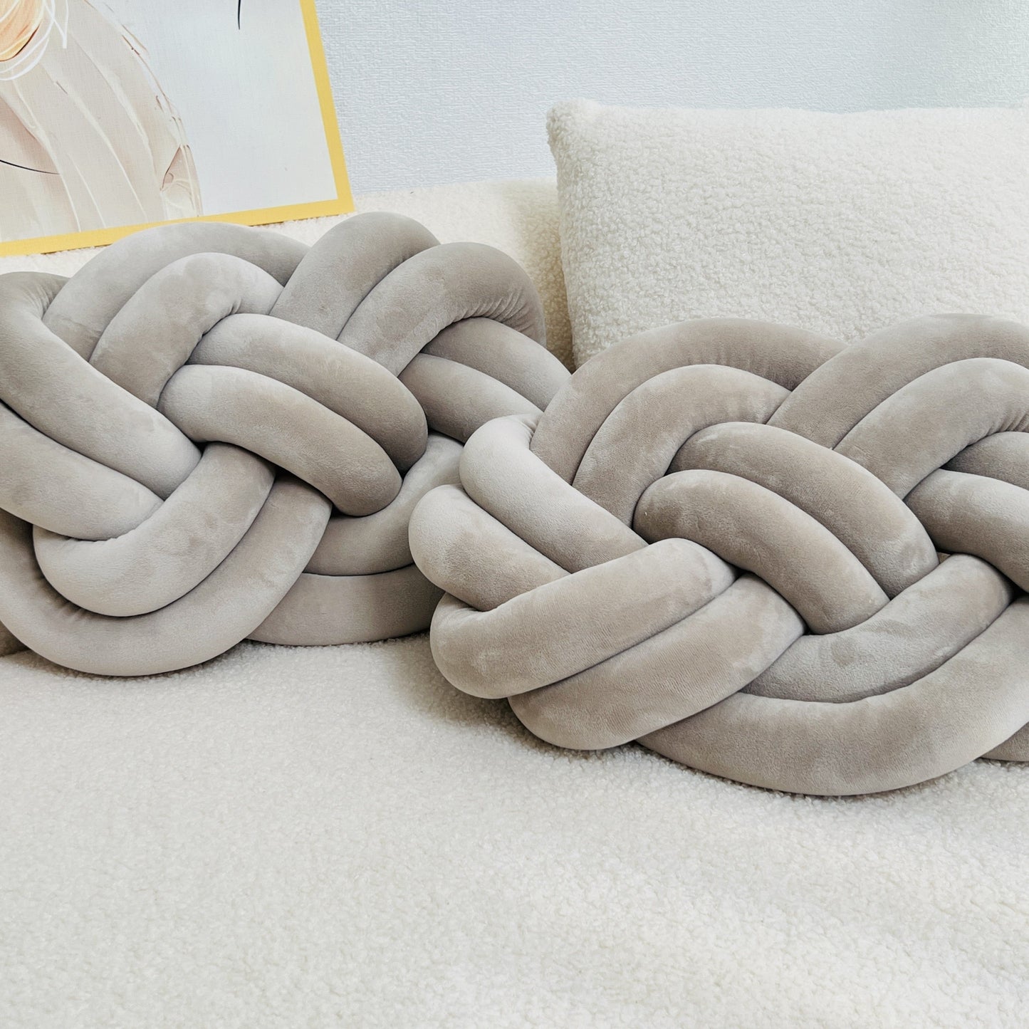 Plush Cloud Pillow - Soft Sleep Pillow with Button Detail