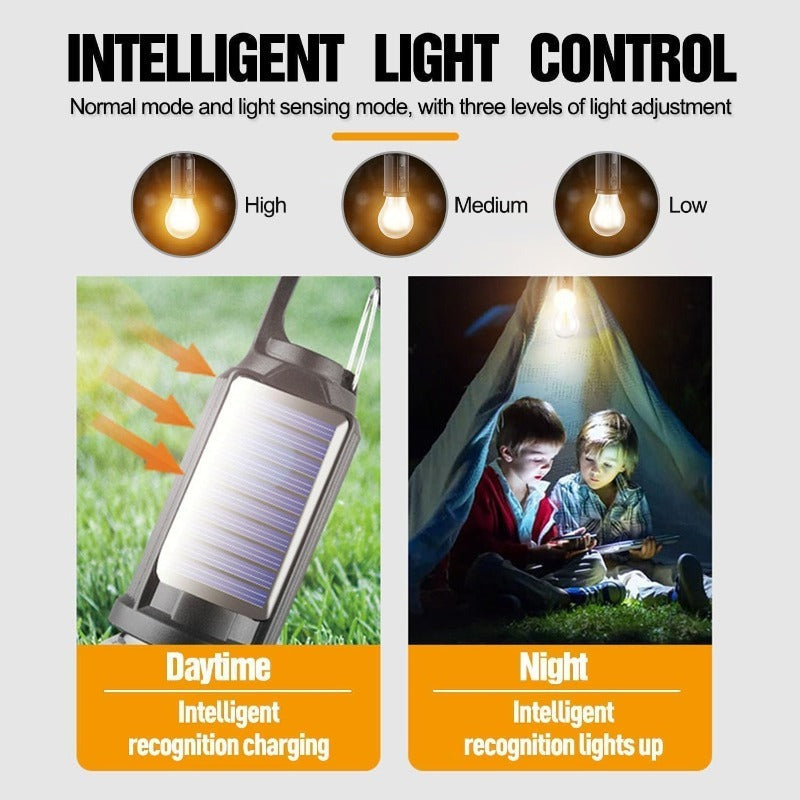 Portable Outdoor Solar LED Camp Lantern