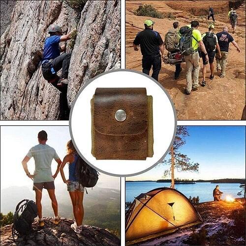 Rugged Outdoor Leather Survival Backpack
