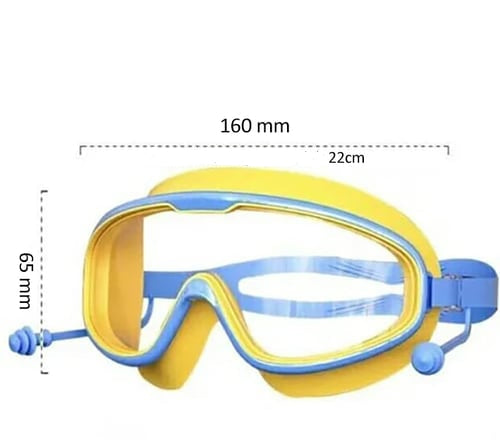 Kids Swimming Goggles with Large Frames and Anti Fog
