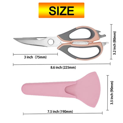 Premium 5-in-1 Kitchen Shears for Easy Food Cutting