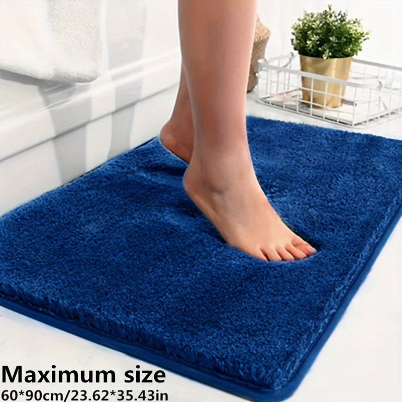 Plush Bathroom Mat - Ultra Soft Non Slip Bath Rug