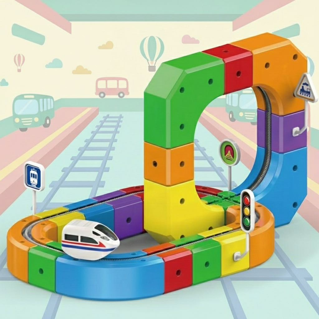 Fun Kids Magnetic Building Track Set