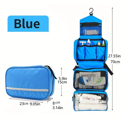 Portable Travel Toiletry Bag - Hanging Bathroom Storage