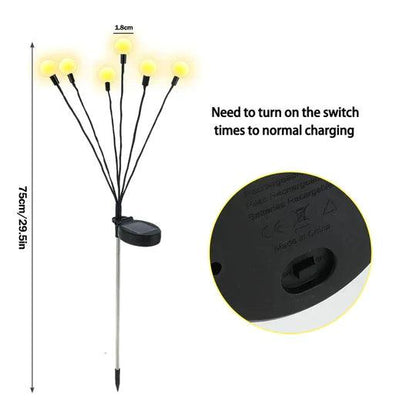 Fesara Solar String Lights (8 Pack) Outdoor Fairy Lights
