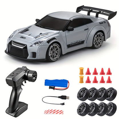Fast Rechargeable 4WD RC Drift Car with LED Lights