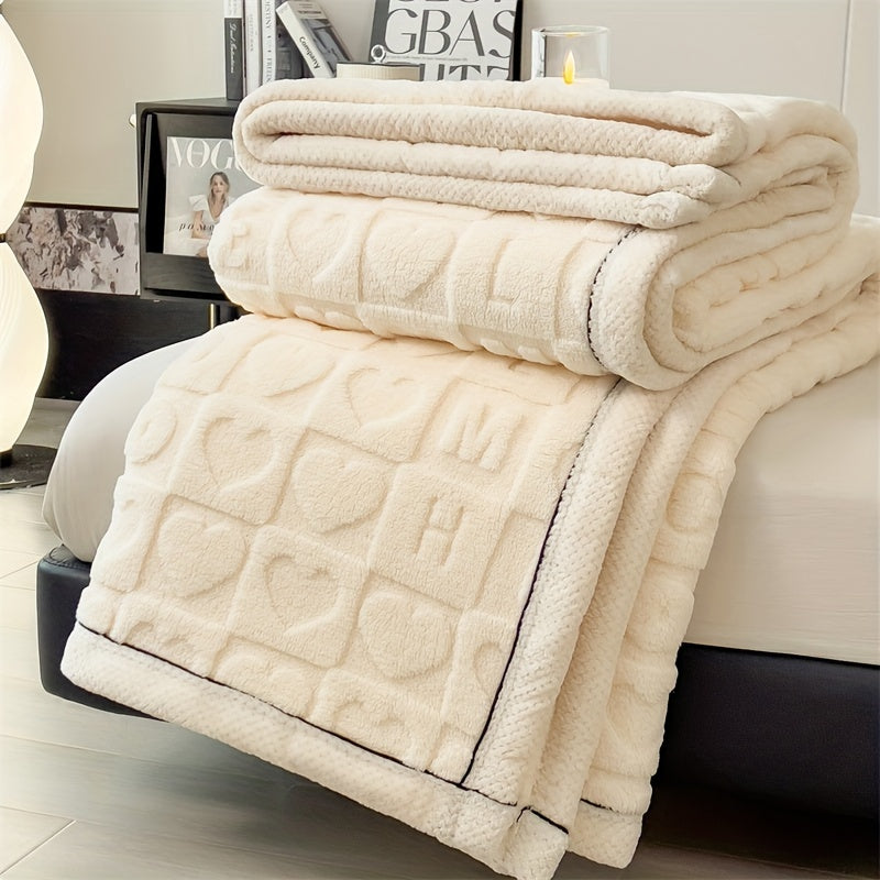 Soft Plush Coral Fleece Throw Blanket for Cozy Warmth