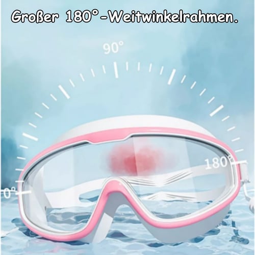 Kids Swimming Goggles with Large Frames and Anti Fog