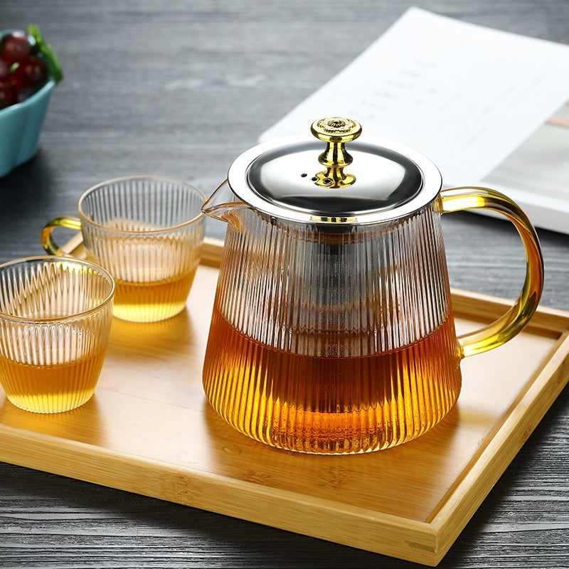 Clear Borosilicate Glass Teapot – Sleek Design - Fesara