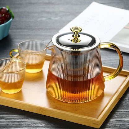 Clear Borosilicate Glass Teapot – Sleek Design - Fesara